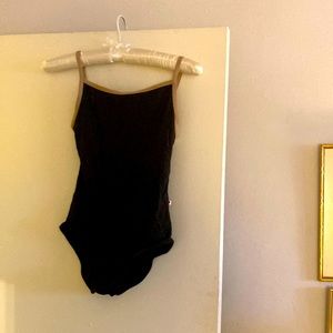 Black and Tan Yumiko leotard
